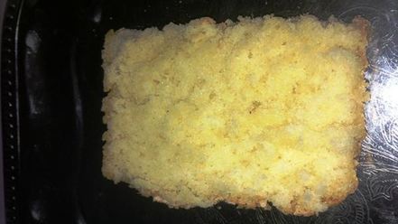 Рецепт пирожного с карамелизированными овсяными хлопьями