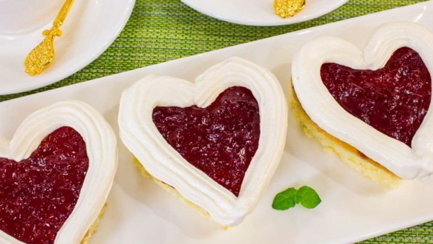 Рецепт пирожного валентинки