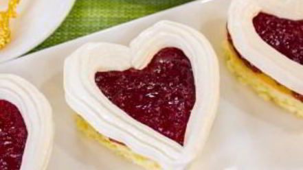 Рецепт пирожного валентинки