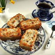 Рецепт Пирожных с ревенем и кокосом