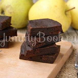 Рецепт Постного яблочного брауни в микроволновке