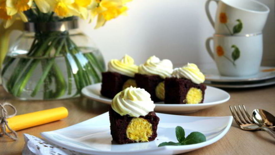 Рецепт шоколадного пирожного сюрприз