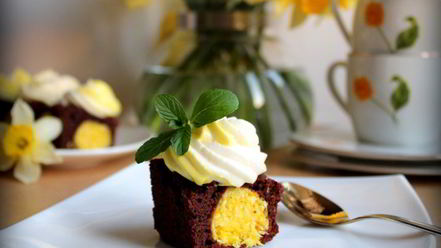 Рецепт шоколадного пирожного сюрприз