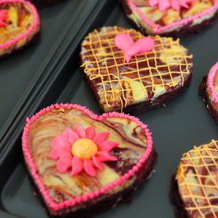 Рецепт Шоколадных валентинок брауни