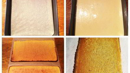 Рецепт торта-пирожного с клубникой и смородиной