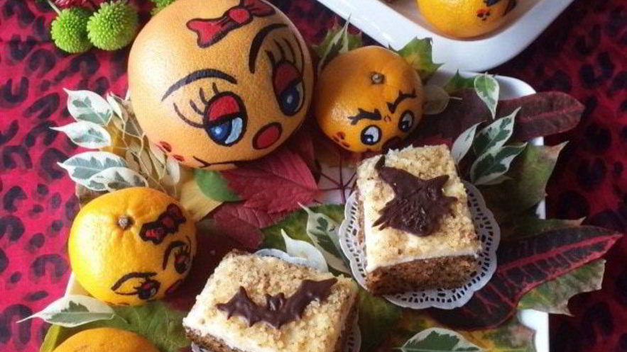 Рецепт тыквенного пирожного с грецким орехом