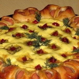 Рецепт Дрожжевой пиццы по-домашнему