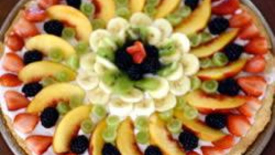 Рецепт фруктовой пиццы