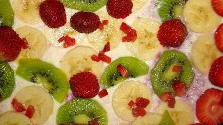 Рецепт фруктово-ягодной пицца