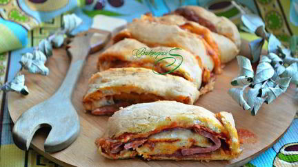 Рецепт Итальянской пиццы-рулета Стромболи