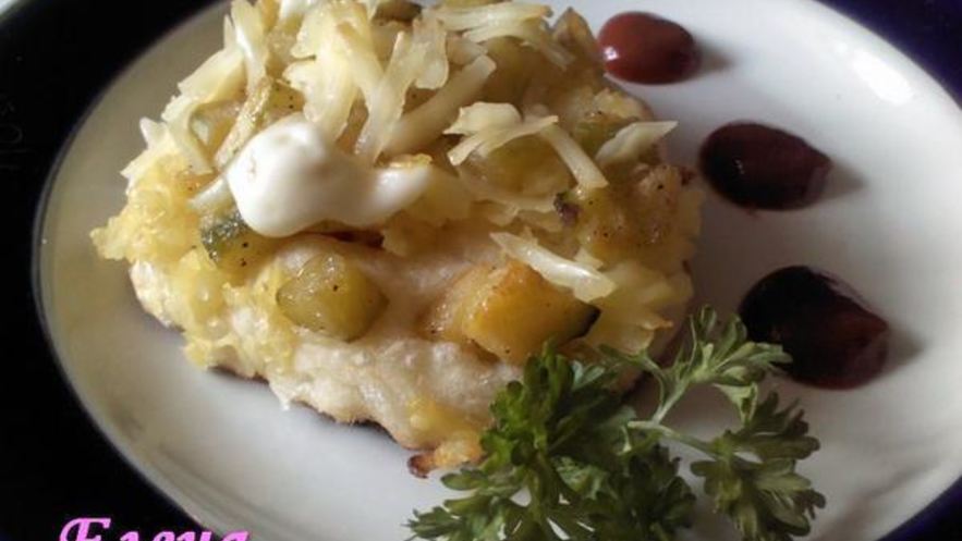 Рецепт овощной мини-пиццы