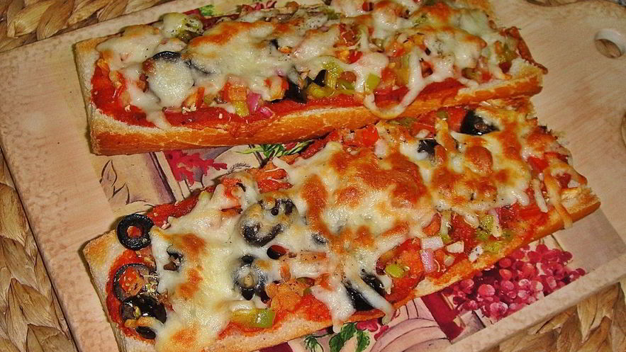 Рецепт пиццы-багета