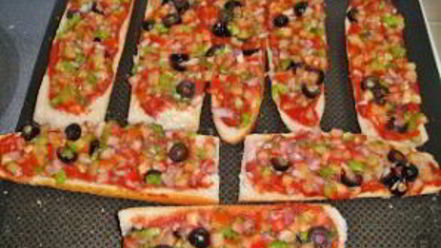 Рецепт пиццы-багета