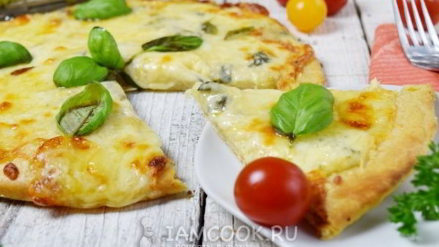 Рецепт пиццы четыре сыра