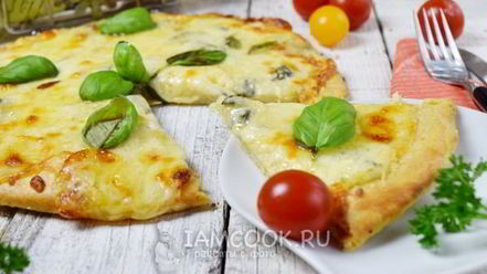 Рецепт пиццы четыре сыра