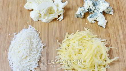 Рецепт пиццы четыре сыра