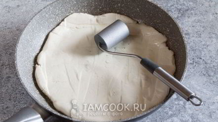 Рецепт пиццы на сковороде без муки