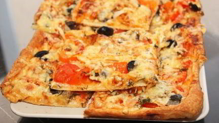 Рецепт Пиццы на слоеном тесте