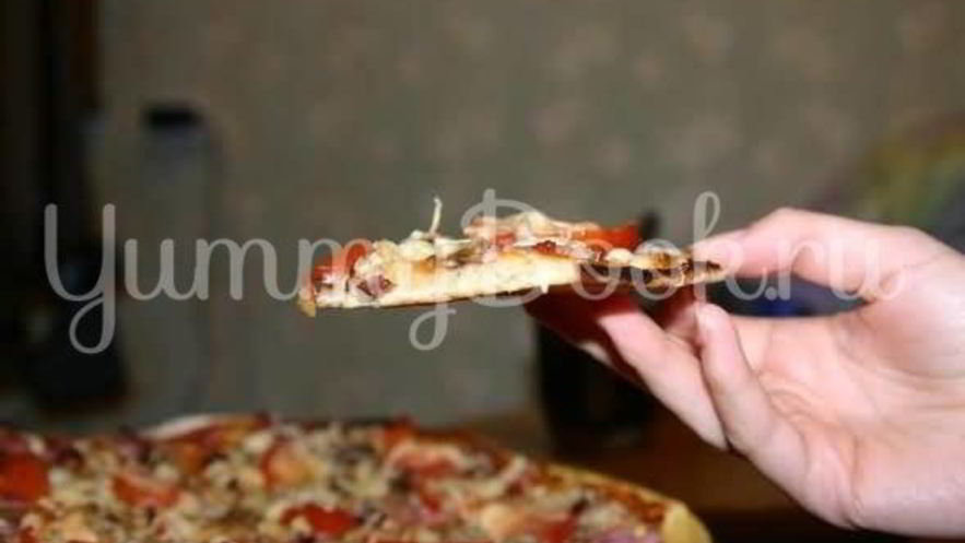 Рецепт пиццы на тонкой основе