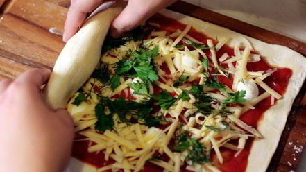 Рецепт пиццы-рулета