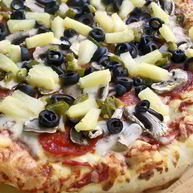 Рецепт Пиццы с ананасами и грибами