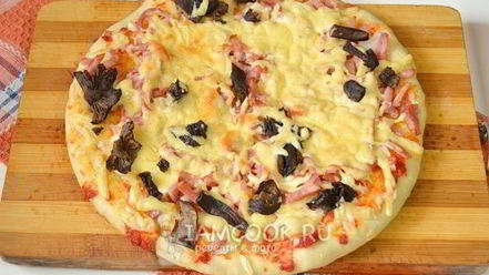 Рецепт пиццы с беконом