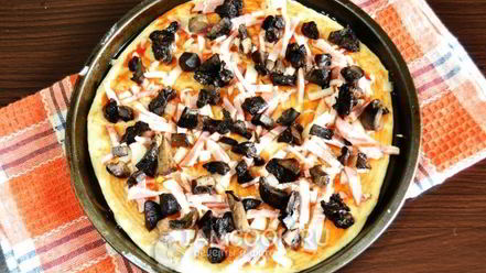 Рецепт пиццы с беконом