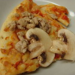 Рецепт Пиццы с грибами и фаршем