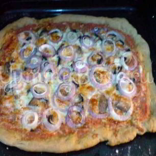 Рецепт Пиццы с грибами и креветками