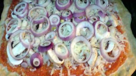 Рецепт пиццы с грибами и креветками