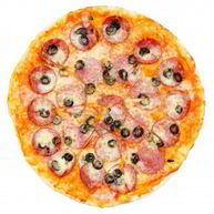 Рецепт Пиццы с колбасой в микроволновке