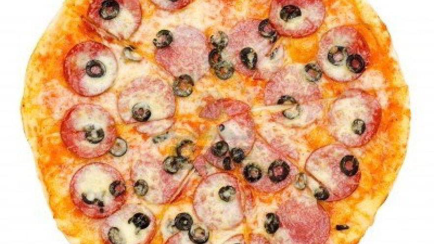 Рецепт пиццы с колбасой в микроволновке