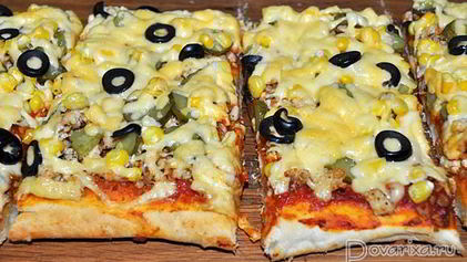 Рецепт Пиццы с куриным фаршем