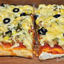 Пицца с куриным фаршем