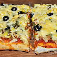 Рецепт Пиццы с куриным фаршем