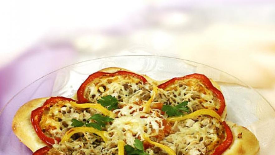 Рецепт пиццы с курицей и майонезом