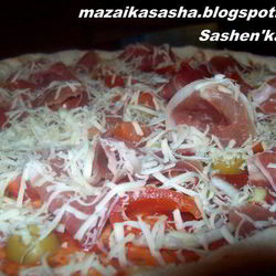 Рецепт Пиццы с оливками и хамоном