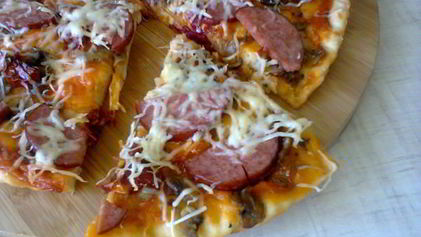 Рецепт Пиццы с салями