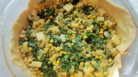 Рецепт пиццы с сыром и шпинатом