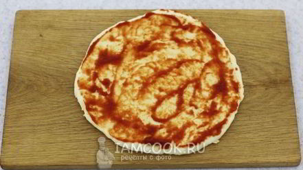 Рецепт пиццы со свининой и ананасами