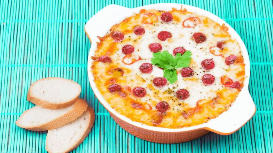 Рецепт пиццы-соуса с гренками