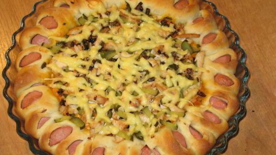 Рецепт пиццы цветочек