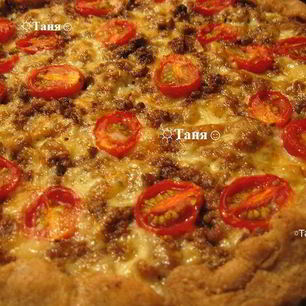 Рецепт Пиццы в глубокой посуде многослойная