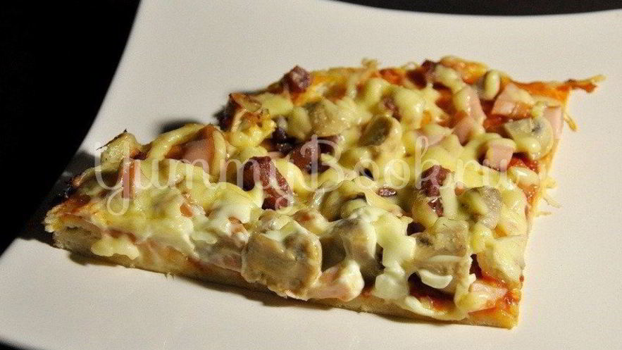 Рецепт пиццы за 40 минут