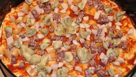 Рецепт пиццы за 40 минут