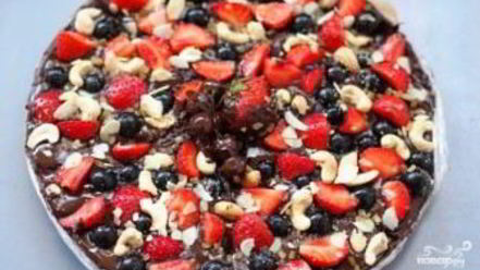 Рецепт шоколадной пиццы