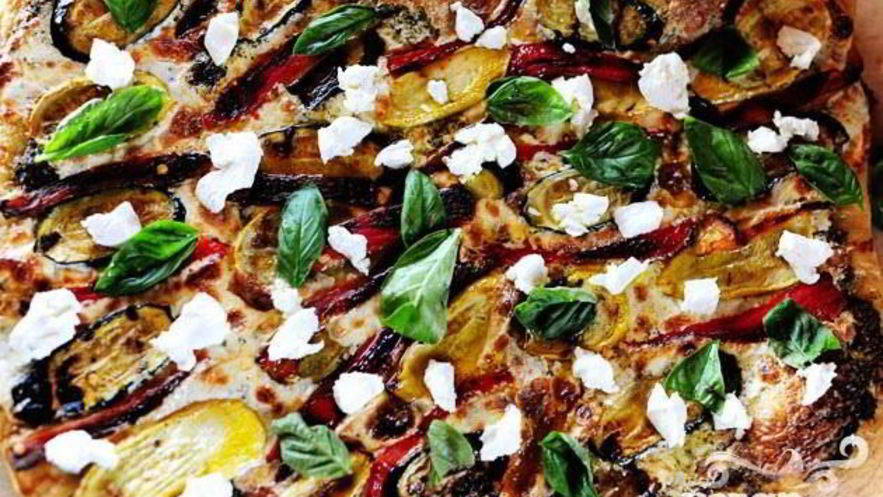 Рецепт вегетарианской пиццы на гриле