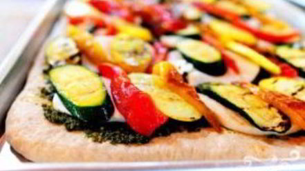 Рецепт вегетарианской пиццы на гриле