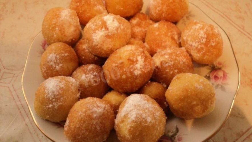 Рецепт быстрых пончиков жареных в масле