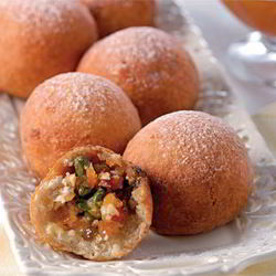 Рецепт Быстрых творожно-фруктовые пончики